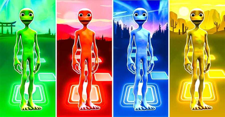 What color are the aliens?