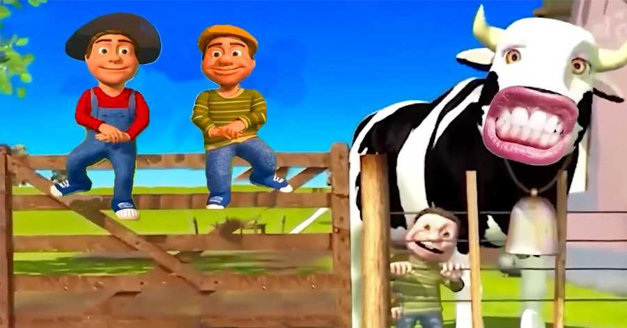 Aventura de vacas y niños